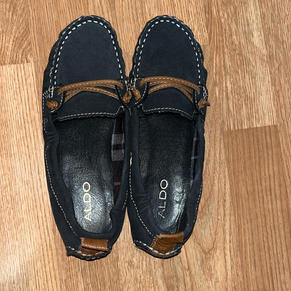 Blue Gray Moccasins by Aldo